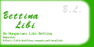 bettina libi business card